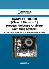 Thumbnail of document Manual - TDL600-NEC OptiPEAK TDL600 Moisture in Gas Analyzer NEC